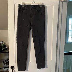 Talbots high rise faded black jean